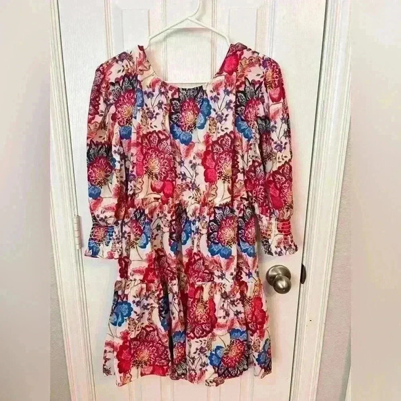 Miss‎ Los Angeles Honor Floral Mini Dress Size M - Picture 6 of 6